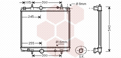 Radiator, engine cooling (40002274)