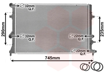 Radiator, engine cooling