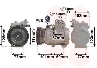 Compressor, air conditioning (8300K146)