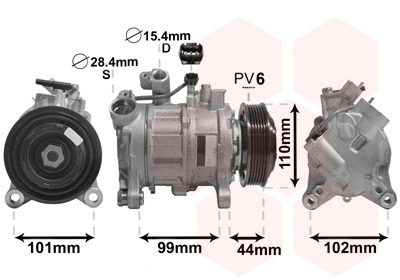Compressor, air conditioning (0600K498)