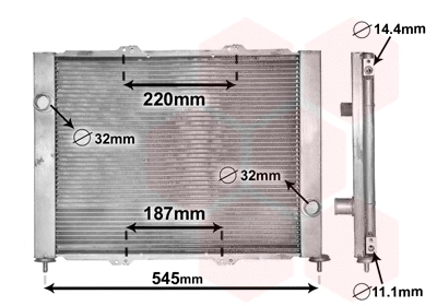 Radiator, engine cooling (4300M388)