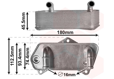 Oil Cooler, automatic transmission (58013701)