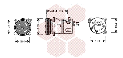 Compressor, air conditioning (5900K030)