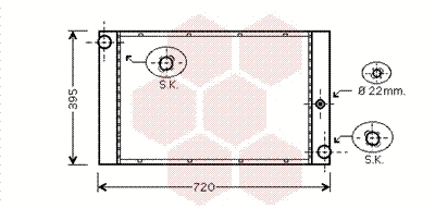 Radiator, engine cooling (06002337)