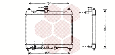 Radiator, engine cooling (53002459)