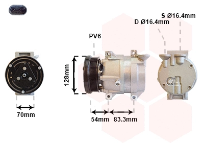 Compressor, air conditioning (8100K071)
