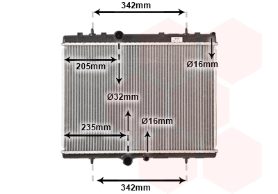 Radiator, engine cooling (40002241)