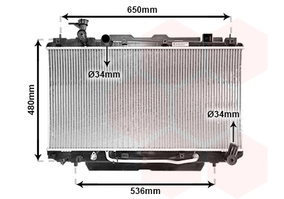 Radiator, engine cooling (53002301)