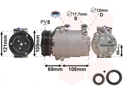 Compressor, air conditioning (3700K317)
