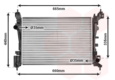 Radiator, engine cooling (09002261)