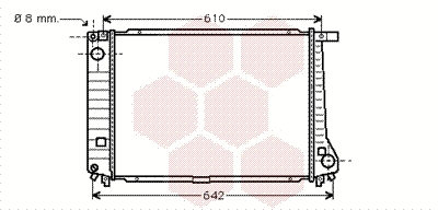 Radiator, engine cooling (06002104)
