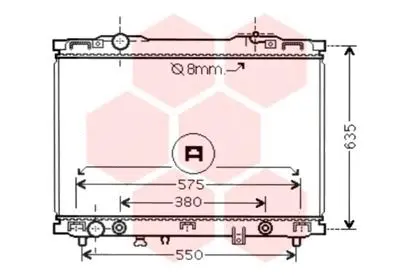 Radiator, engine cooling (83002057)