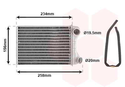 Heat Exchanger, interior heating (17006242)