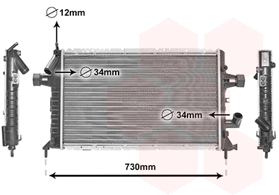 Radiator, engine cooling (37012294)
