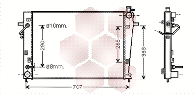 Radiator, engine cooling (82002247)