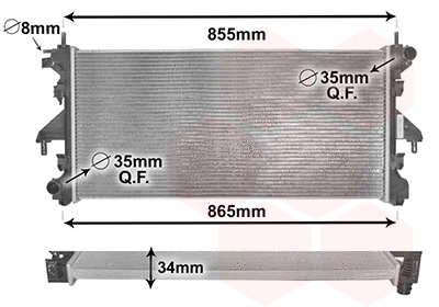 Radiator, engine cooling (40002308)