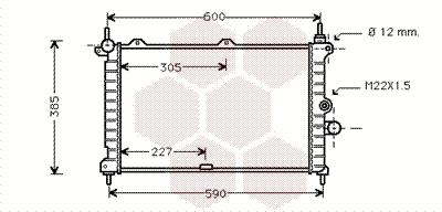 Radiator, engine cooling (37002266)