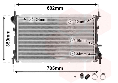 Radiator, engine cooling (18002265)