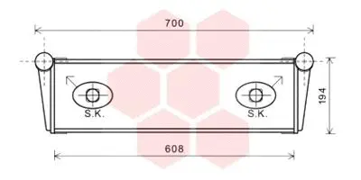 Radiator, engine cooling (74002067)