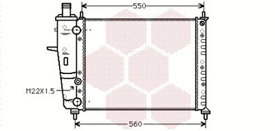 Radiator, engine cooling (17002160)