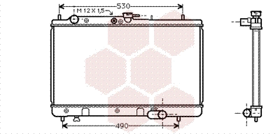 Radiator, engine cooling (27002095)