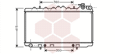 Radiator, engine cooling (13002093)