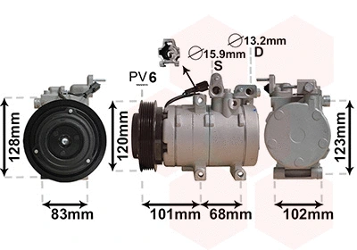 Compressor, air conditioning (8200K123)