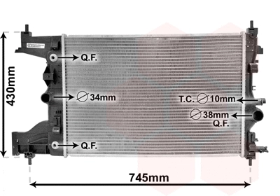 Radiator, engine cooling (37002486)