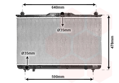 Radiator, engine cooling (82002113)