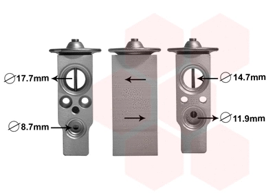 Expansion Valve, air conditioning (58001366)