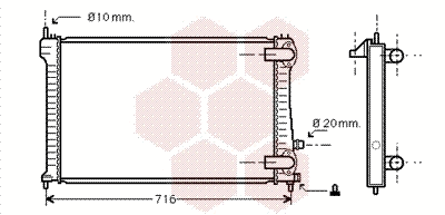 Radiator, engine cooling (40002196)