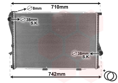 Radiator, engine cooling (06002235)