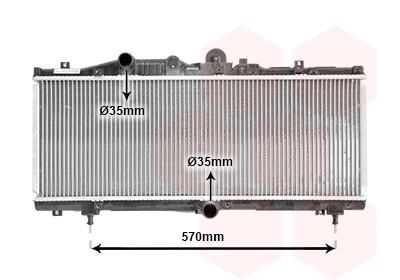 Radiator, engine cooling (17002166)