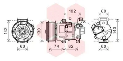 Compressor, air conditioning (5300K607)