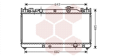 Radiator, engine cooling (53002341)