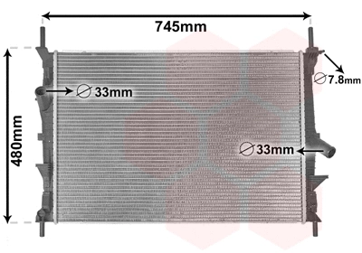 Radiator, engine cooling (18002589)