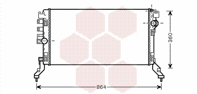 Radiator, engine cooling (43002419)