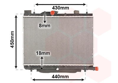 Radiator, engine cooling (52002122)
