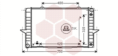 Radiator, engine cooling (59002092)