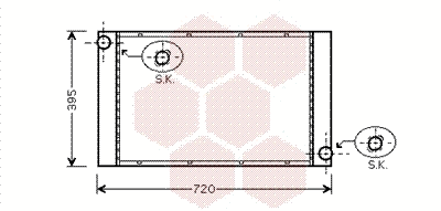 Radiator, engine cooling (06002357)