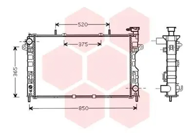 Radiator, engine cooling (07002117)