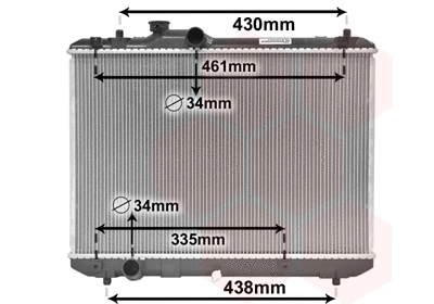 Radiator, engine cooling (52002083)