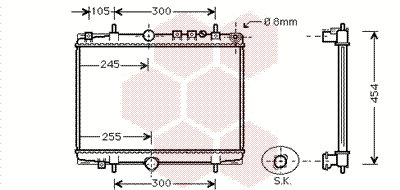 Radiator, engine cooling (40002234)