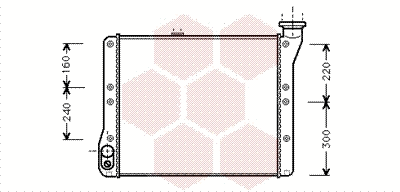 Radiator, engine cooling (58002054)
