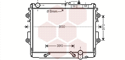 Radiator, engine cooling (53002490)