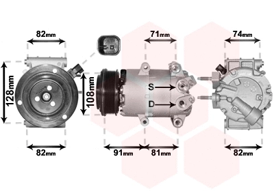 Compressor, air conditioning (1800K570)