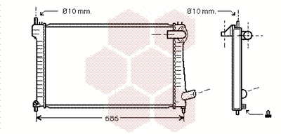 Radiator, engine cooling (09002171)