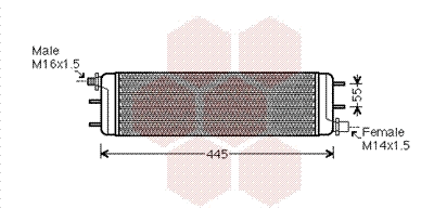 Oil Cooler, engine oil (30003532)
