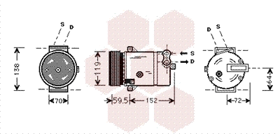 Compressor, air conditioning (3700K318)