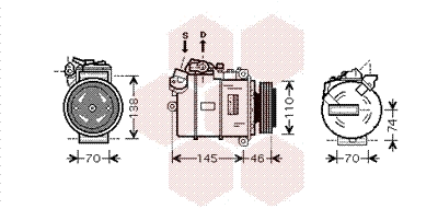 Compressor, air conditioning (0600K318)